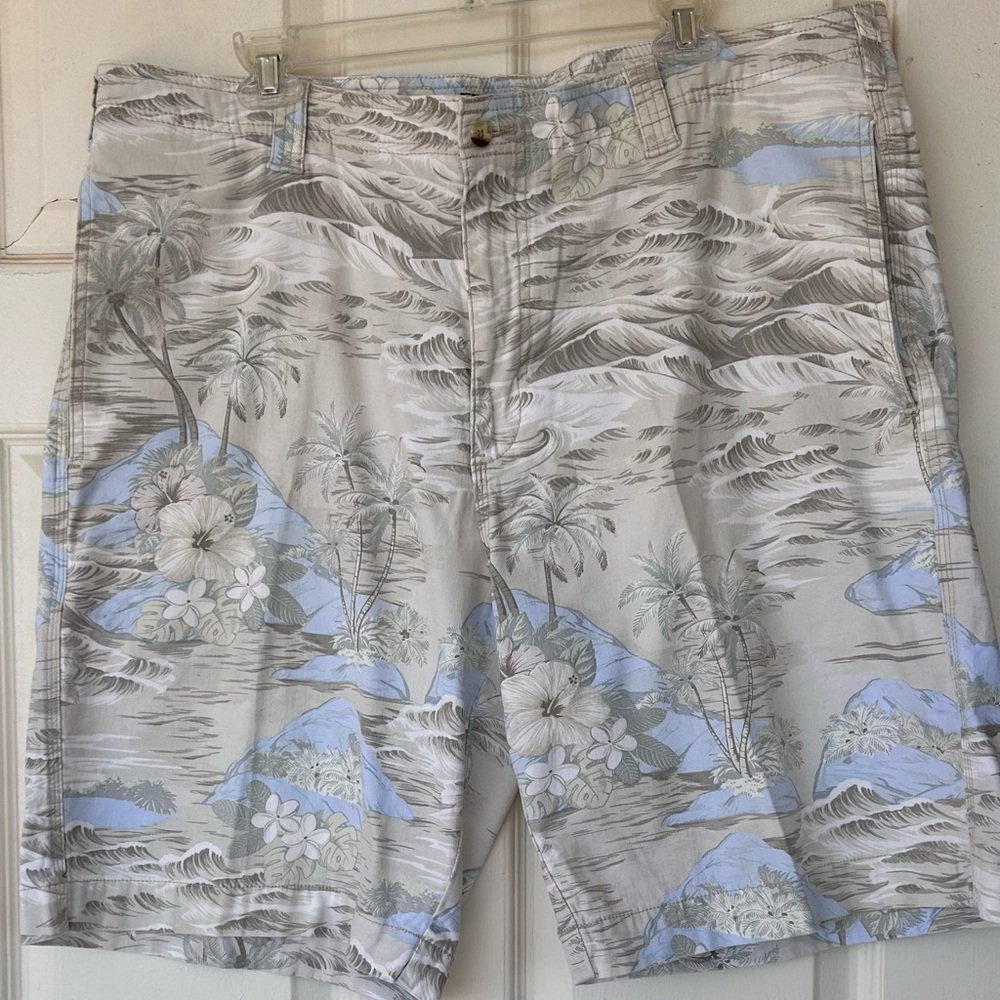Tori Richard Honolulu Men’s 10” Shorts Muted‎ Tropical Print Size 40